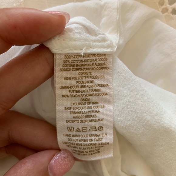 Free People | Lace Eyelet Bow Mini Dress - Picture 7 of 7